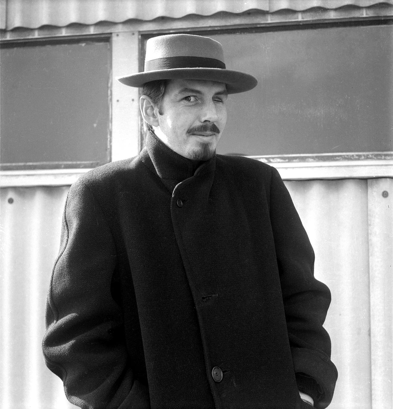 Jonathan Williams, Portrait of the Artist (Robert Creeley) As a Spanish Assassin, 1955. Gelatin silver print. Collection of Black Mountain College Museum + Arts Center. Gift of the Artist.