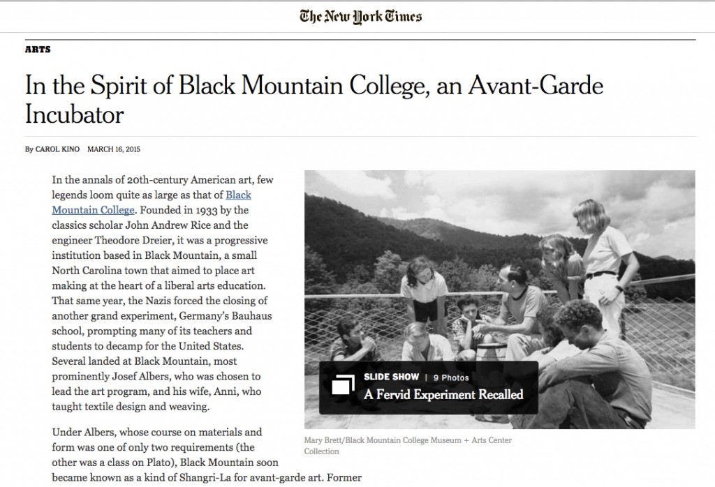 NYTimesBlackMountainCollegeArticleWebImg1
