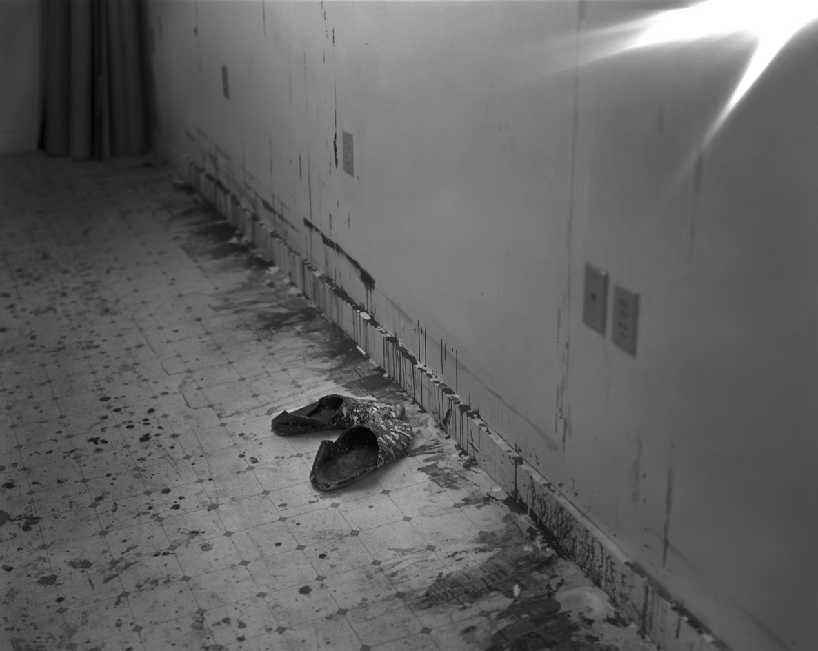 Sally Mann Remembered Light, Untitled (Slippers and Flare), 2005 Gelatin silver print 16 x 20 inches © Sally Mann. Courtesy Gagosian.