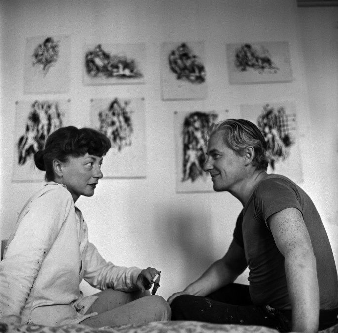 Elaine and Willem de Kooning + The Summer of 1948